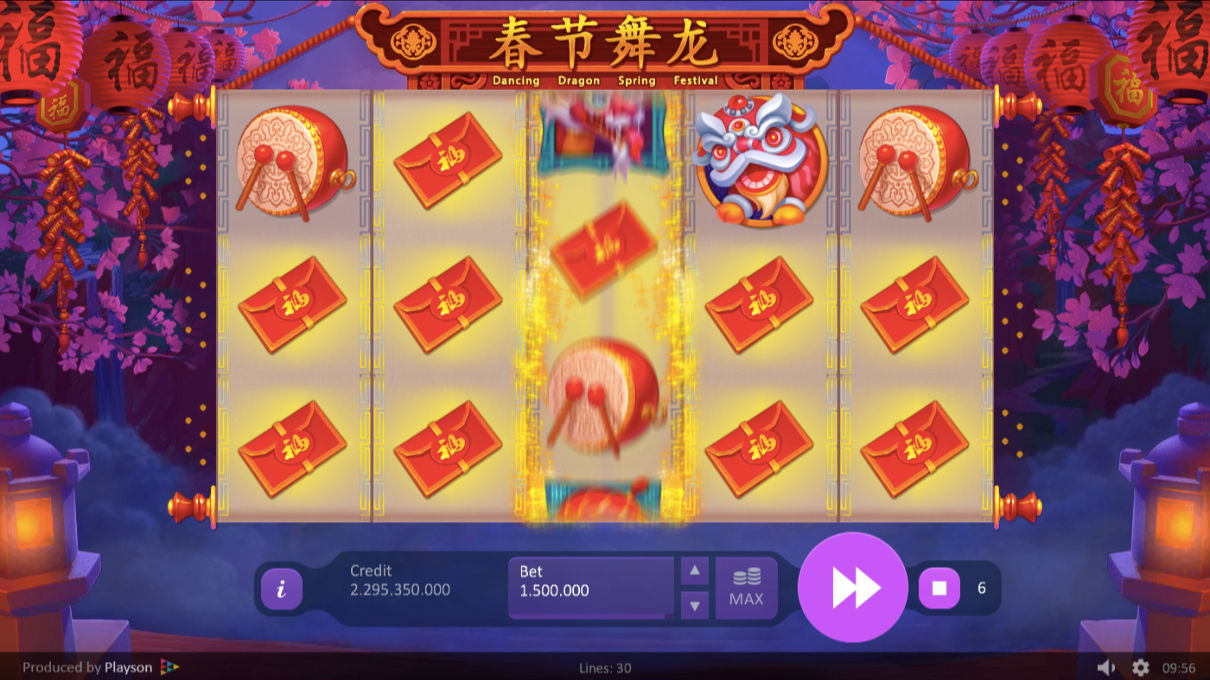 Dancing Dragon Spring Festival Slot Game on [HOST]